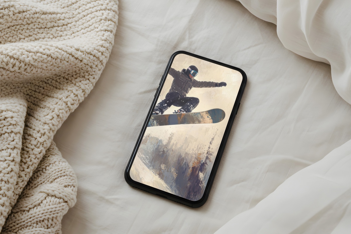 Frosty Flight of Dreams iPhone Wallpaper