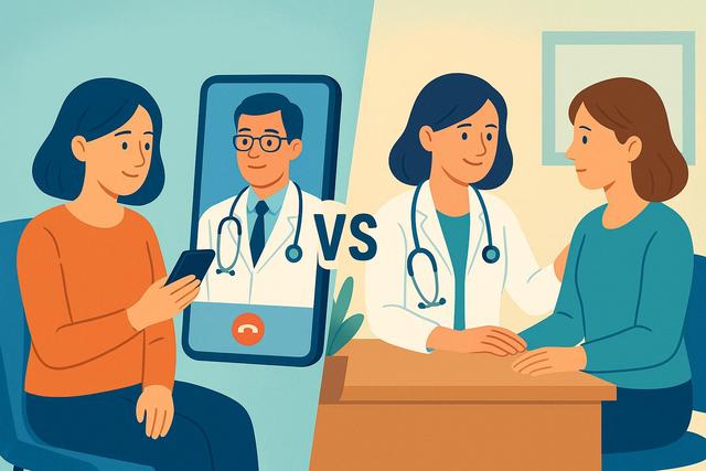 Telemedicine vs In-Person Consultation: A Detailed Comparison