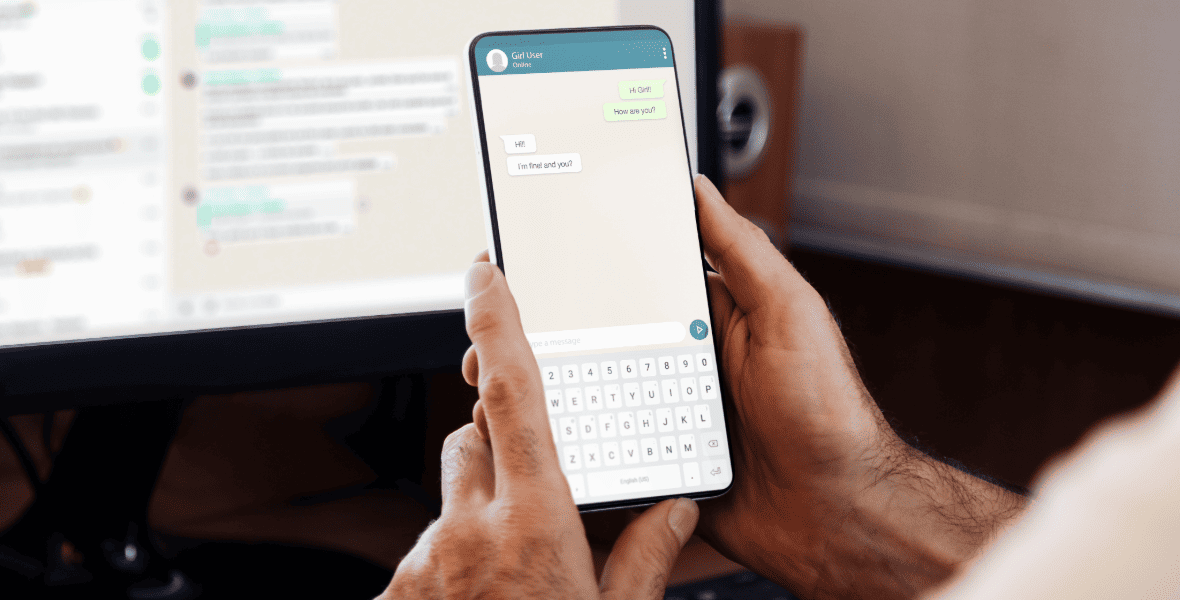 whatsapp on a phone