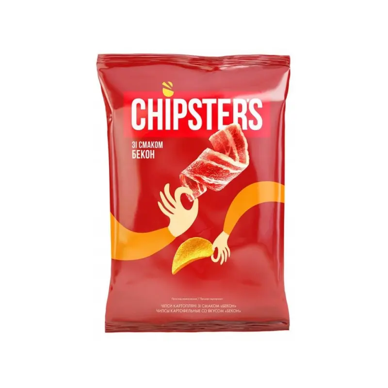 Chipsy ziemniaczane o smaku bekonu “Chipster’s” 120g