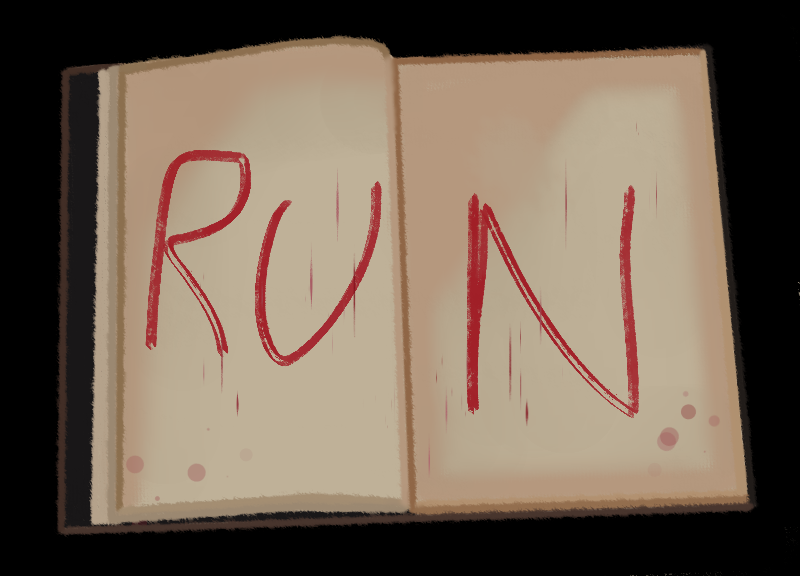 A journal with the word 