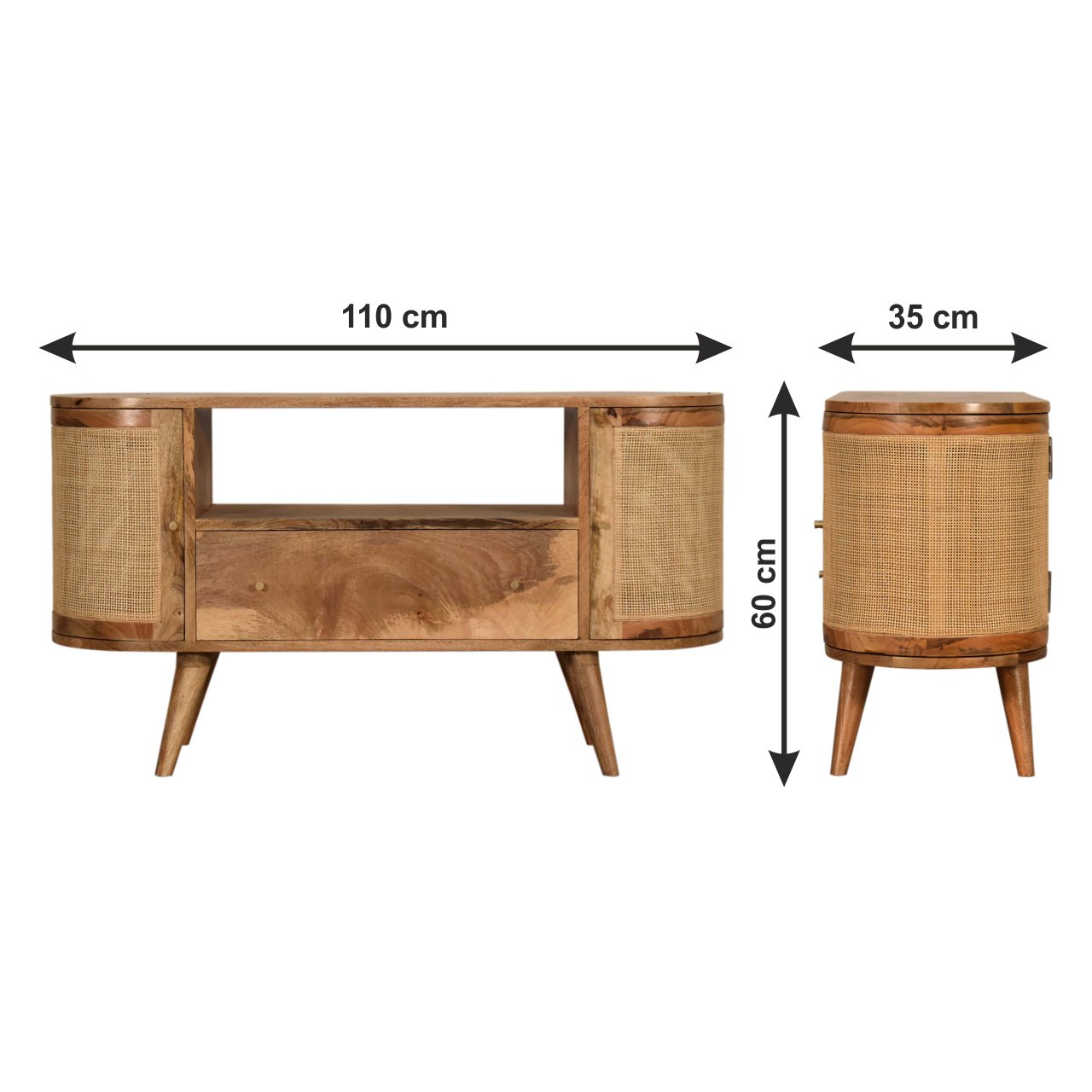 Size chart for Close-knit Sofia Media Unit