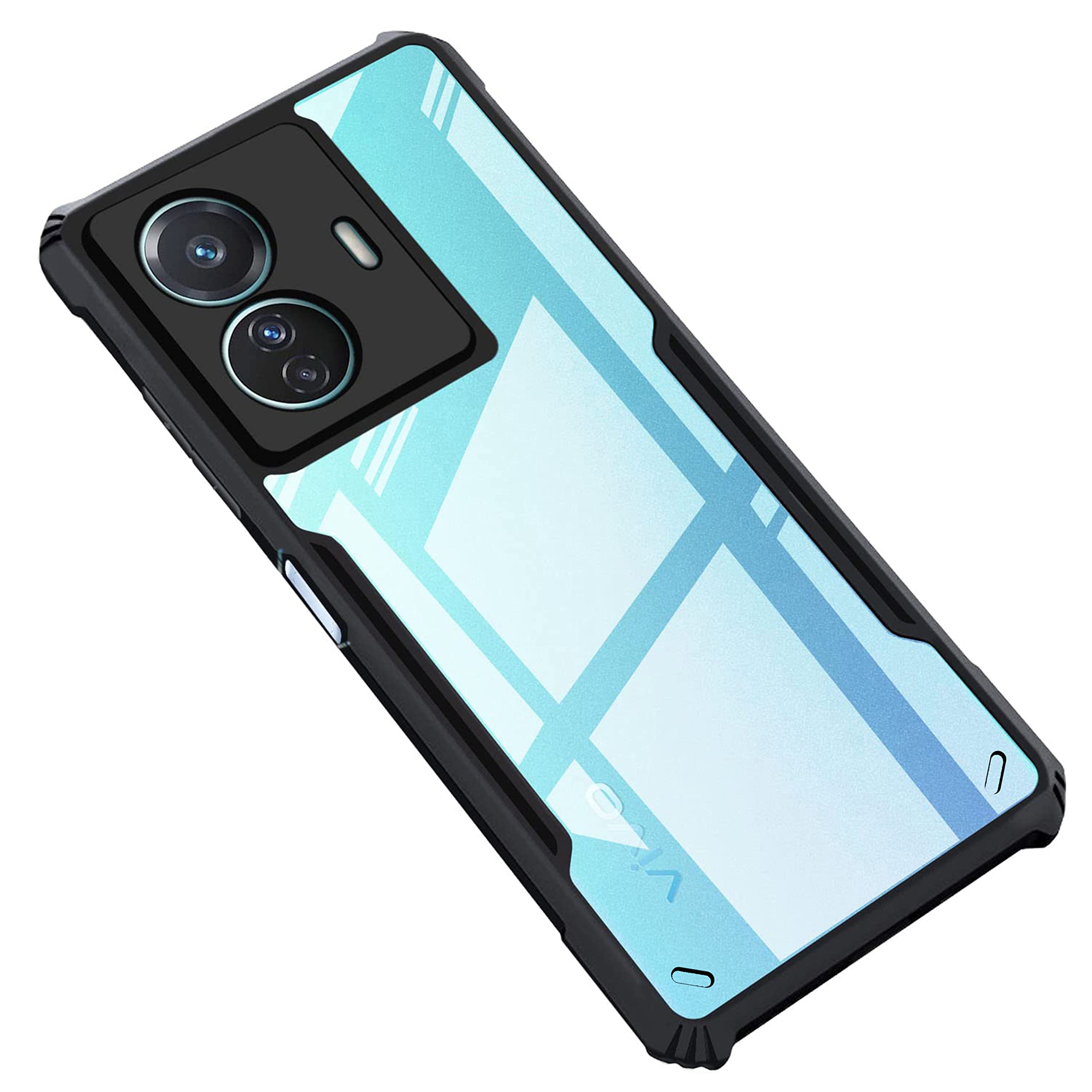 Black Border - Transparent Back iPaky Mobile Back Cover Case
