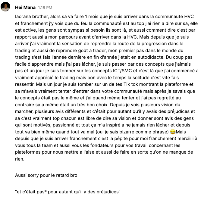 Témoignage de Hei Mana