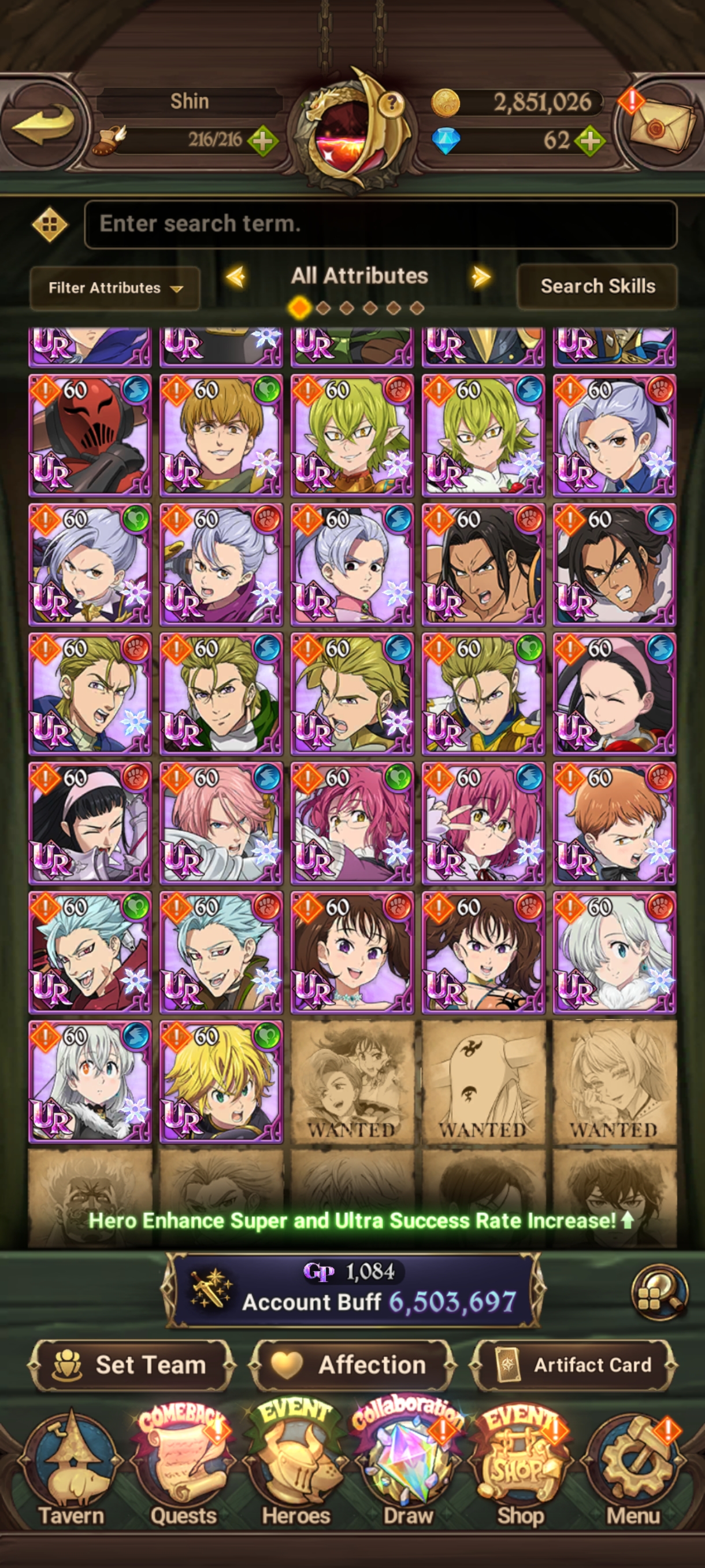 Buy [ASIA] 2 LR, 215 UR HEROES! - LEVEL 114 - 62 DIAMONDS - ACCOUNT ...