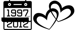 1997 Project Romance calendar heart divider