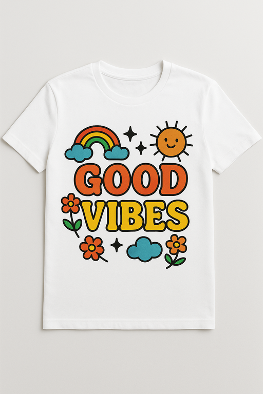 Diverse group wearing stylish funny graphic T-shirts in urban setting