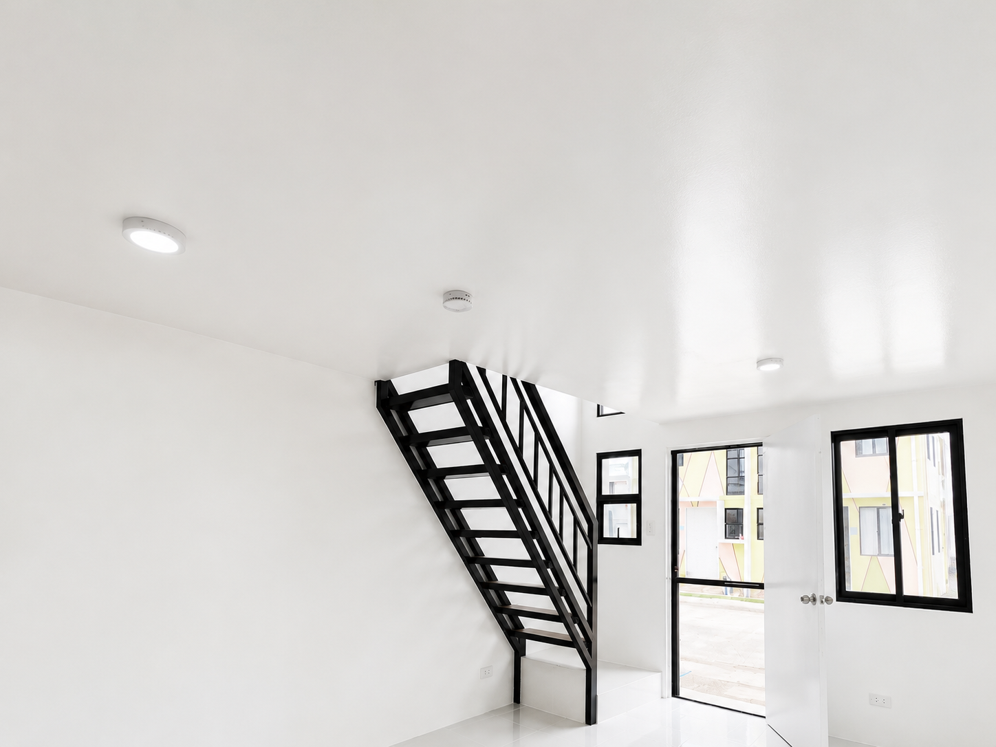 Painted Soffit Ceiling Living Area