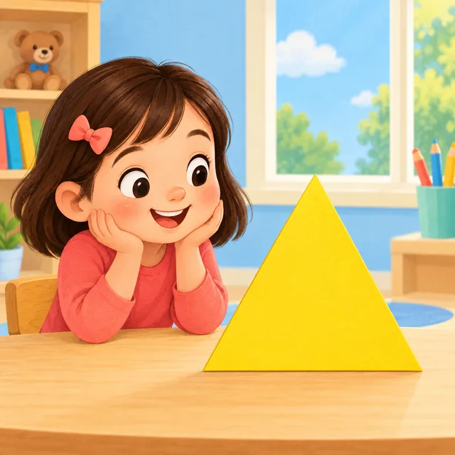 Scene: I see a triangle.