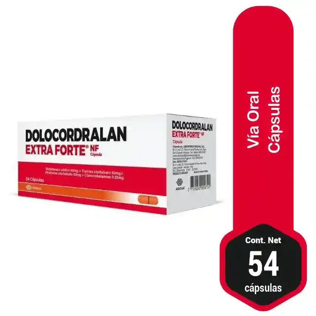 Dolocordralan Extra Forte Nf Capsulas Caja X 54 Ca