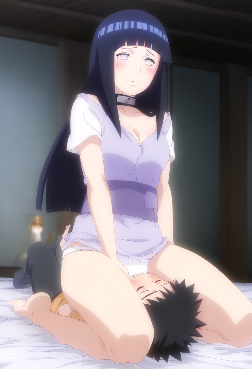 【リクエスト】日向ヒナタちゃん顔面騎乗 by AIじんたん with facesitting, Hinata Hyūga, request