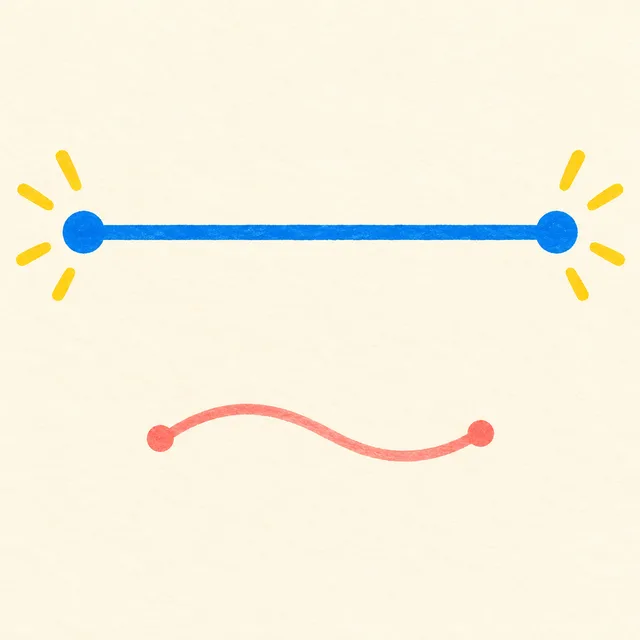 Illustration of straight