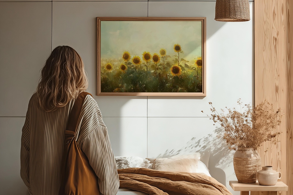 Sunlit Vibrance of Sunflowers Summer Printable Wall Art