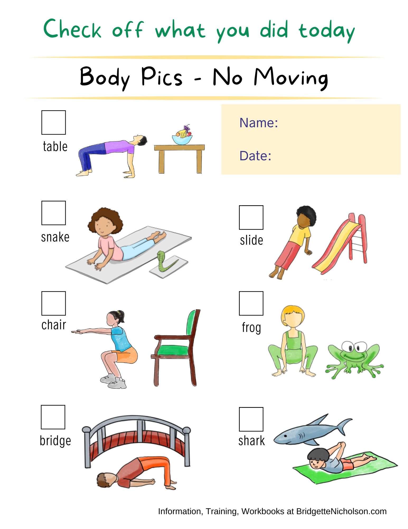 Handwriting workbook page 4