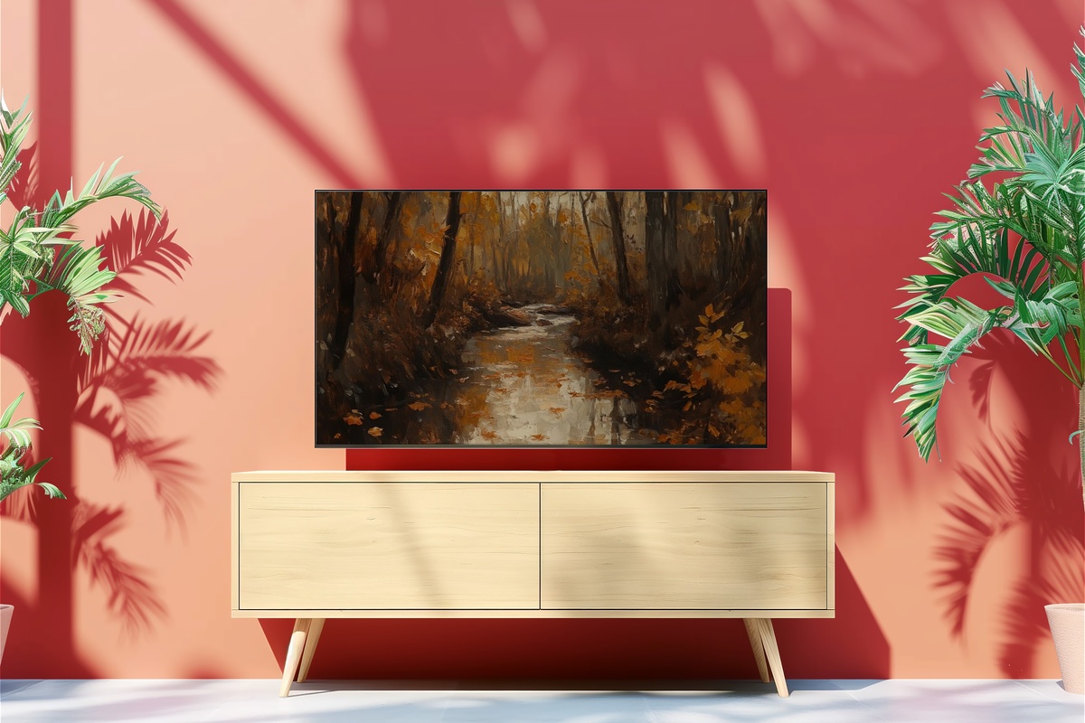Autumn Stream Serenity Fall Frame TV Art