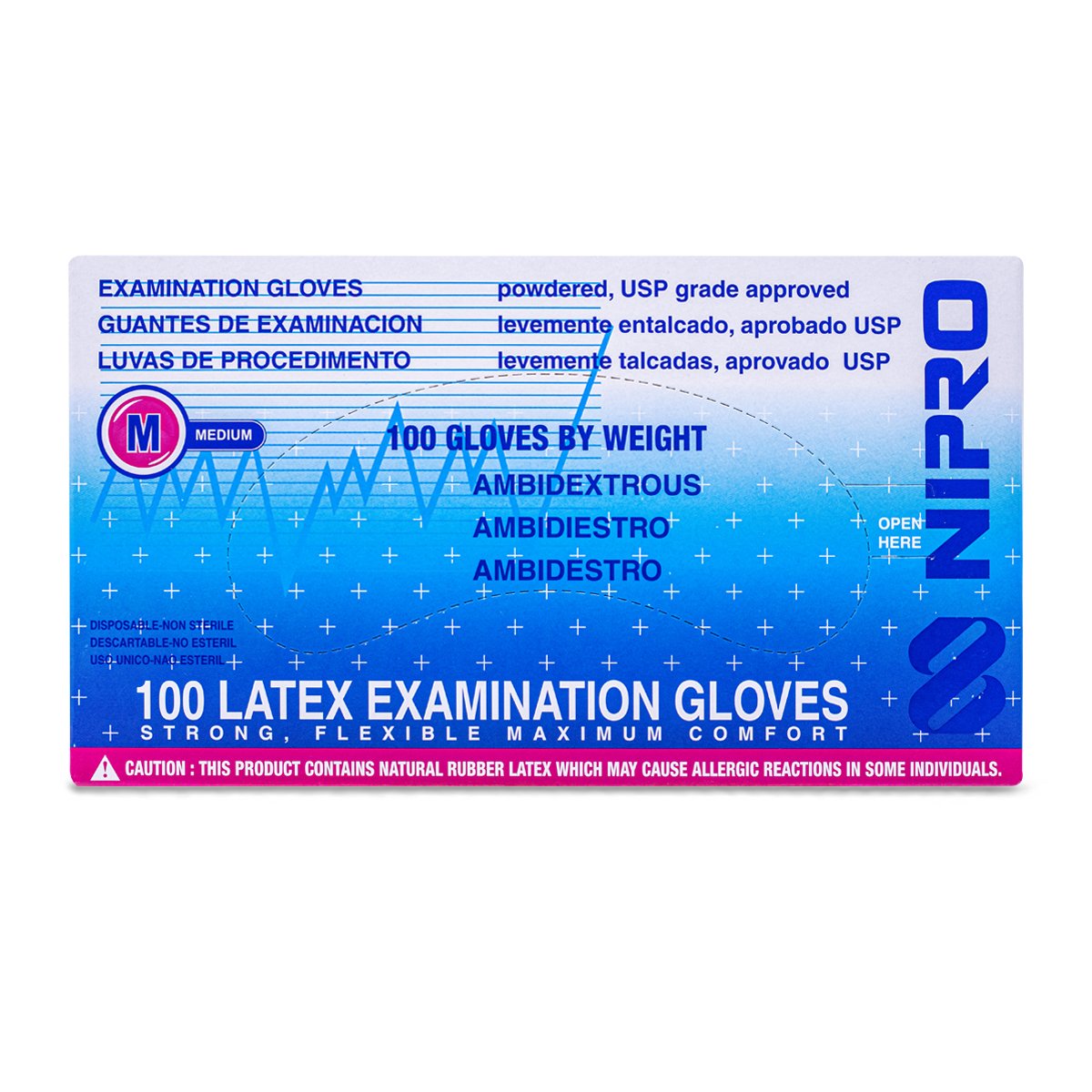 Guantes De Examen Blanco Clasico T/M Cja/100 Uni