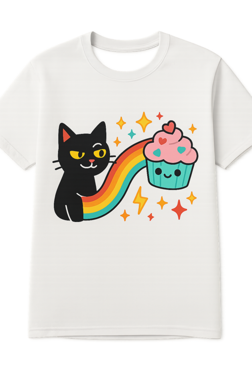 Diverse group wearing stylish funny graphic T-shirts in urban setting