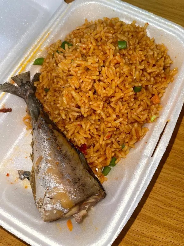 Jollof Rice/Fish Combo