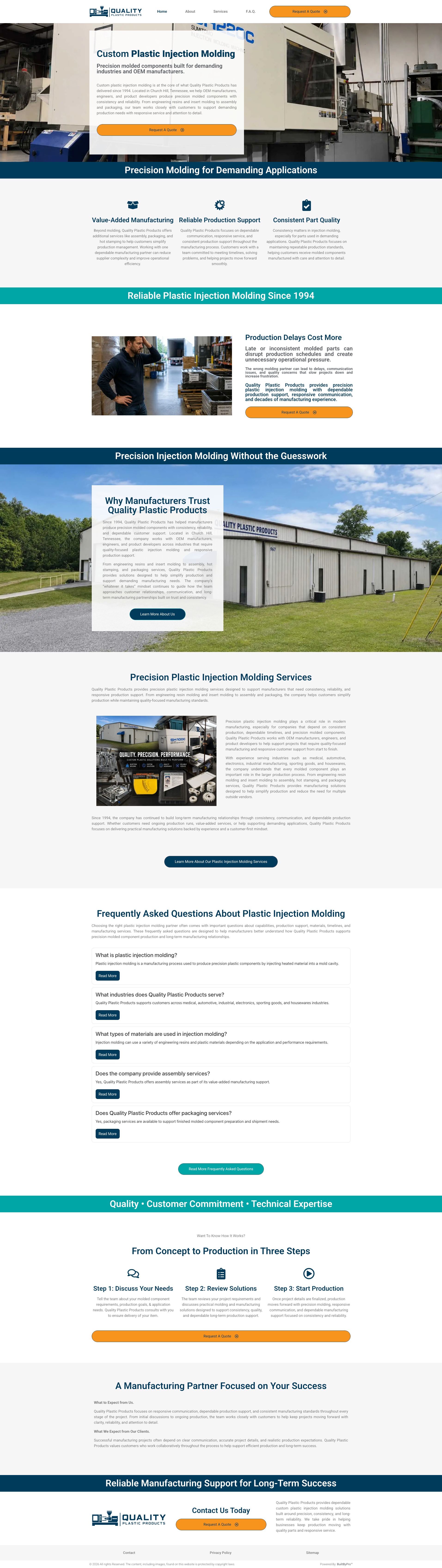 After website screenshot