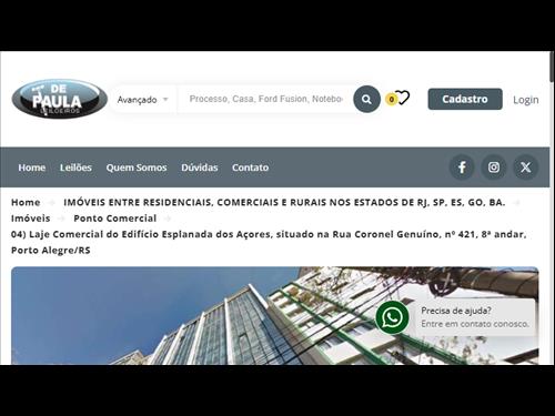 Laje Comercial do Edifício Esplanada dos Açores