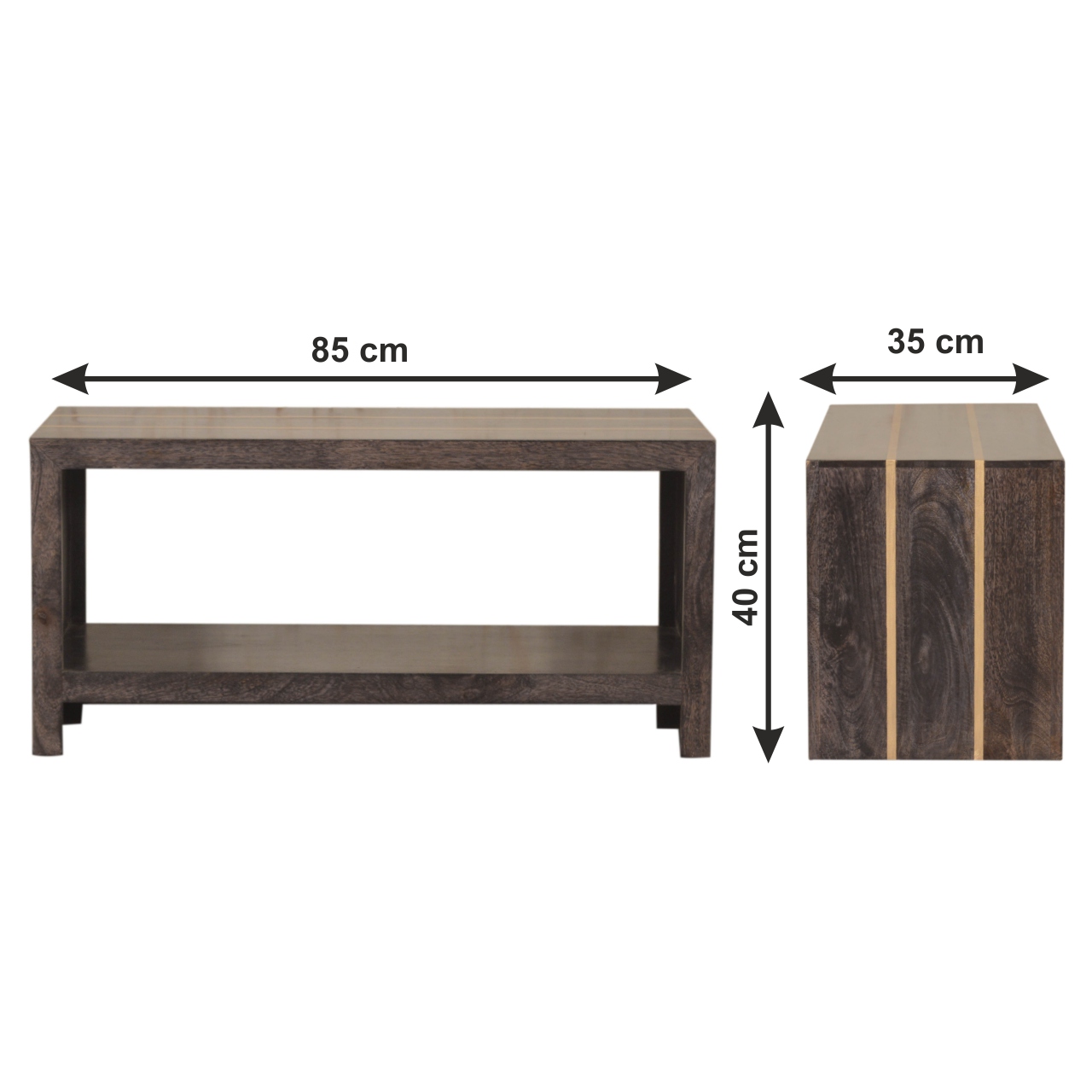 Size chart for Cairo Coffee Table
