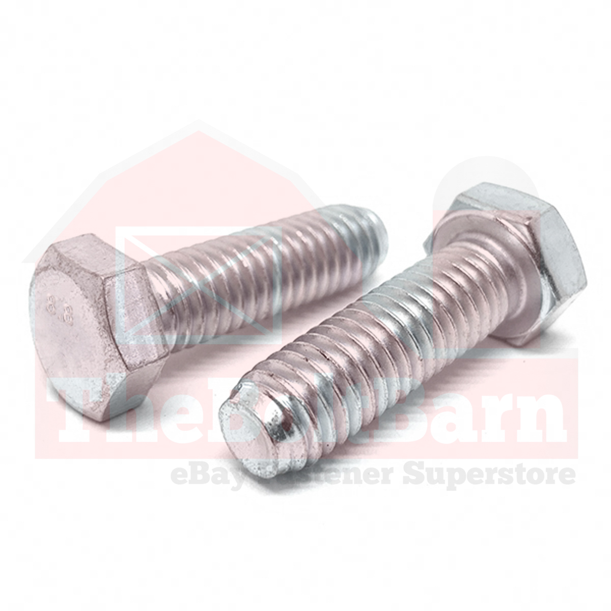 M12-1.50 Class 8.8 Hex Cap Screws Zinc Clear (Choose Length & Qty)