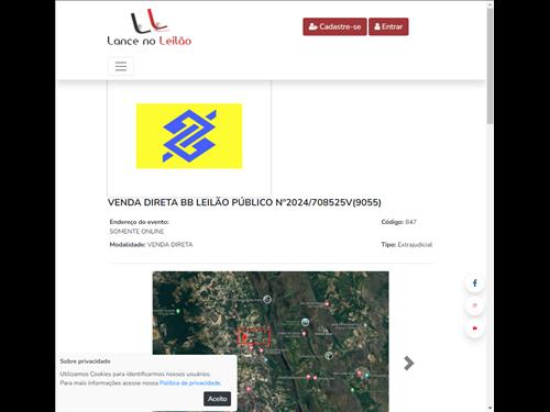 Venda Direta BB Leilão Público Nº2024/708525V(9055)