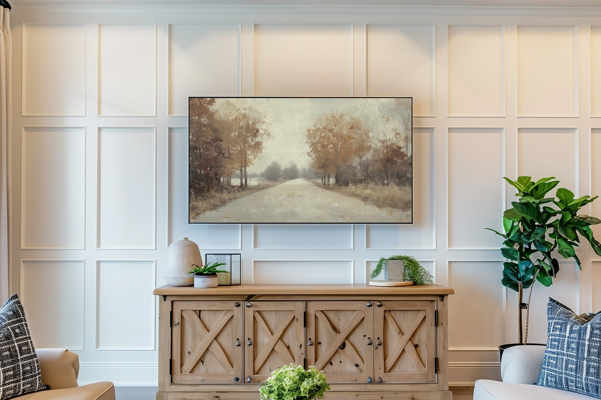 Pathway Through Autumn Peace Fall Frame TV Art