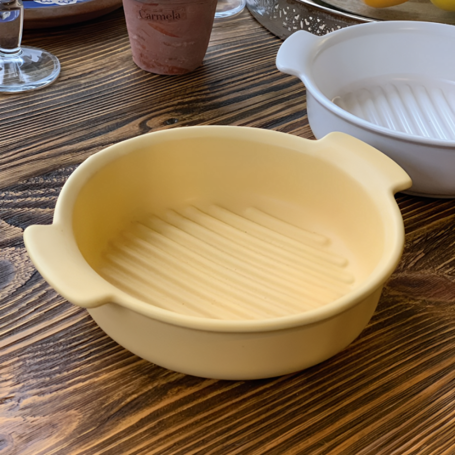 Bowl con asas cerámica, 18x5cm