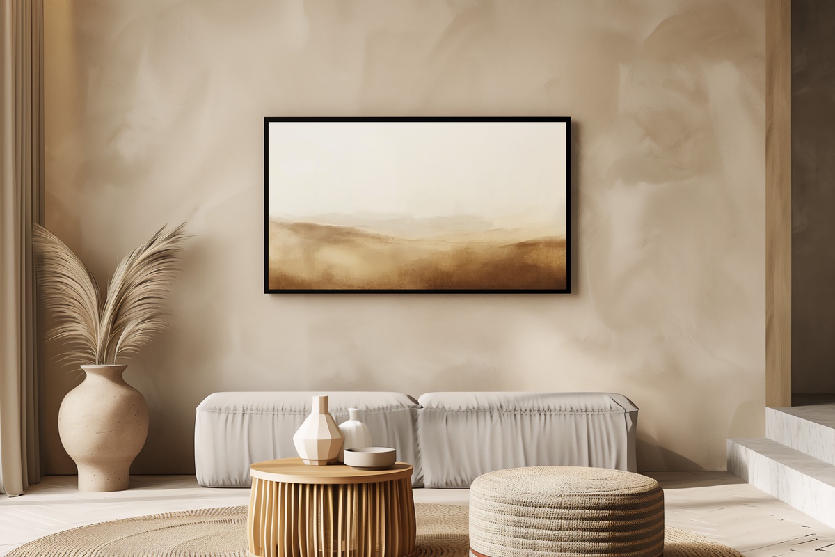 Vintage Fall Forest Harmony fall abstract forest Frame TV art