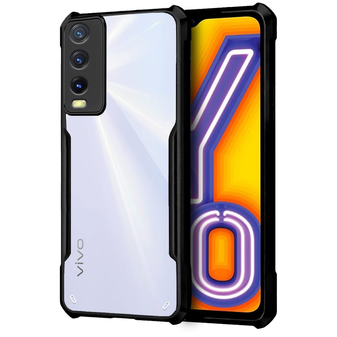 Black Border - Transparent Back iPaky Mobile Back Cover Case
