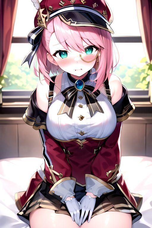 シャルロット by Kite with Charlotte (Genshin Impact), Genshin Impact, Charlotte, Peach hair & green eyes, captivating breasts