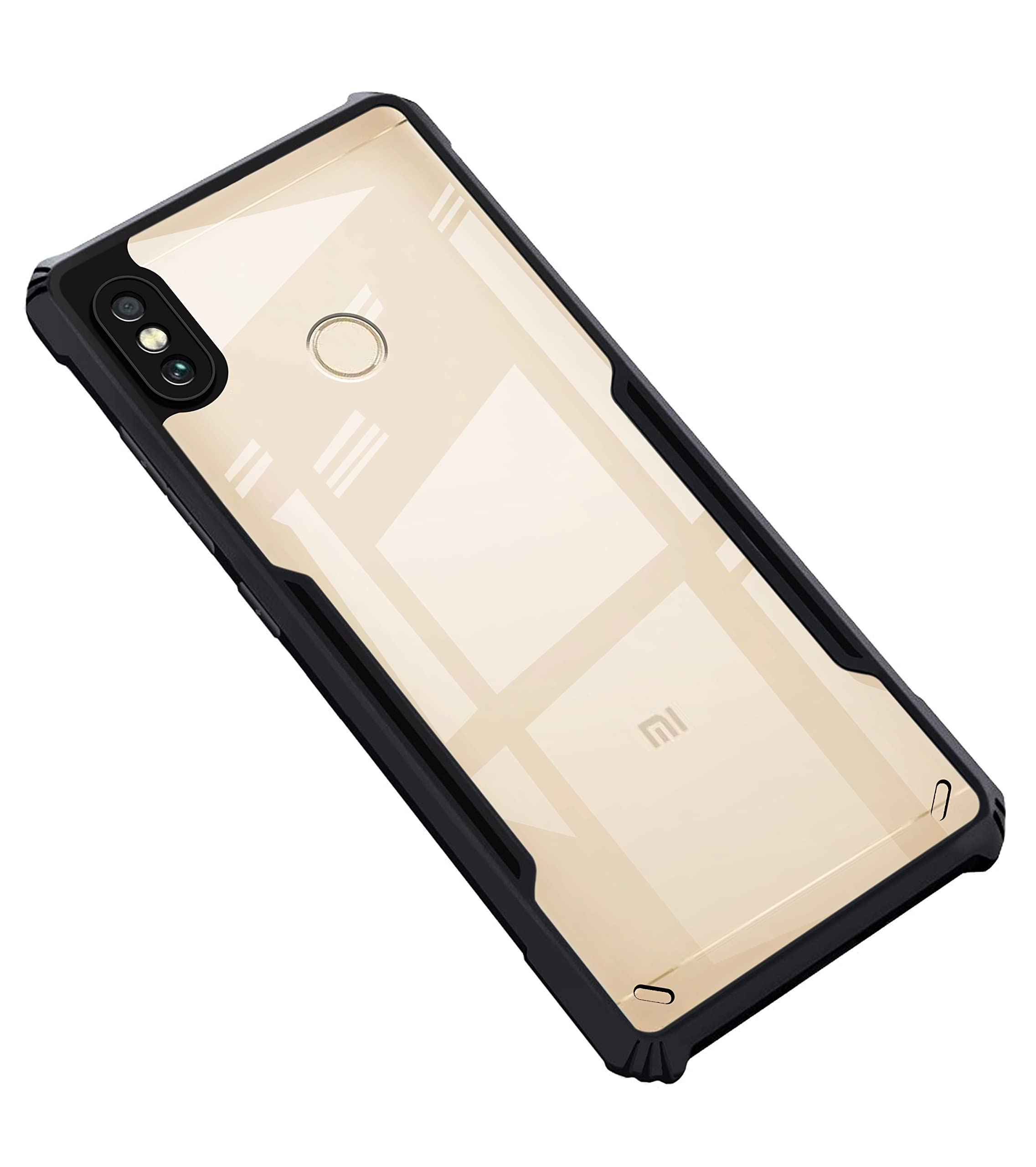Black Border - Transparent Back iPaky Mobile Back Cover Case