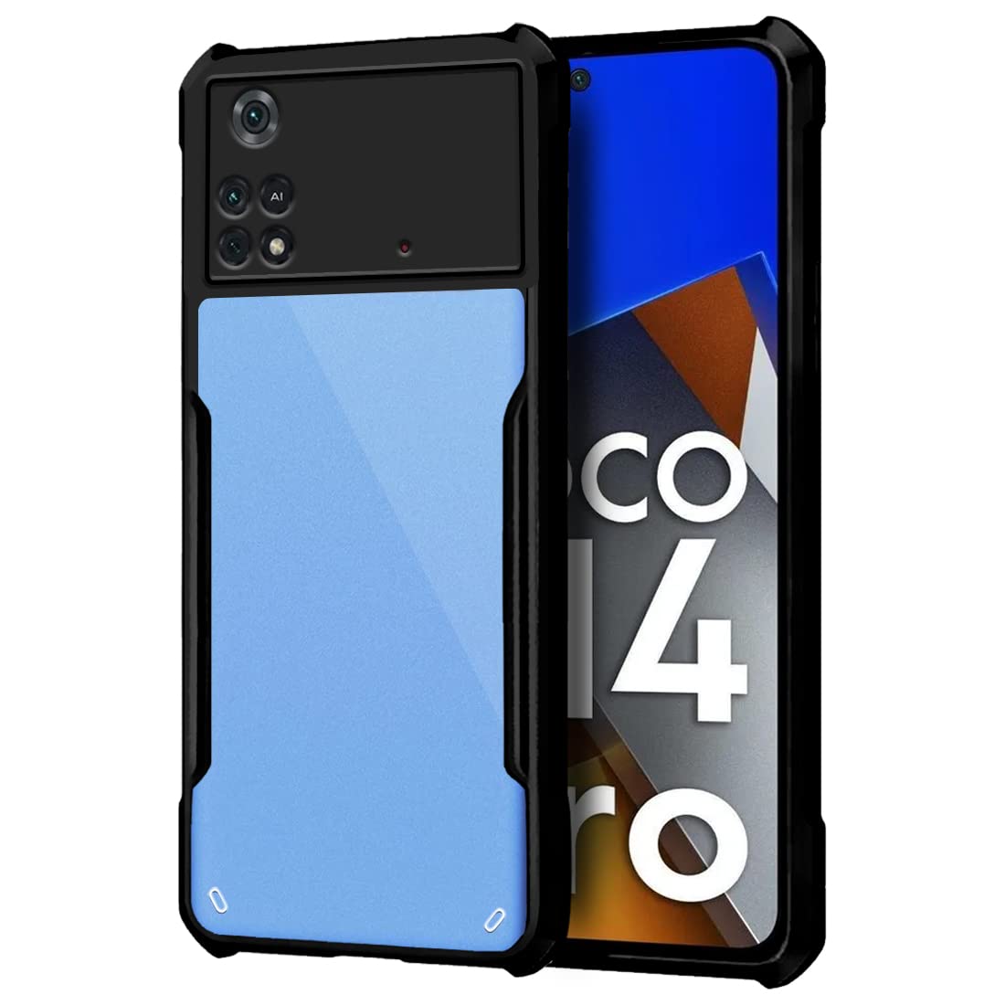 Black Border - Transparent Back iPaky Mobile Back Cover Case