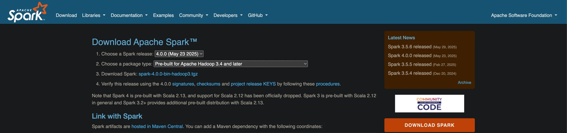 Download Apache Spark