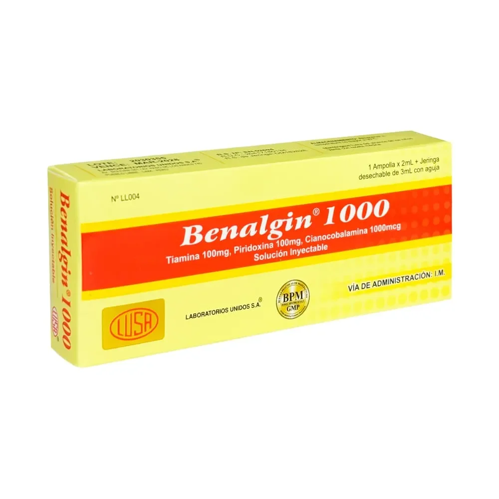 Benalgin 10000 Inyectable 2ml Cjax 1