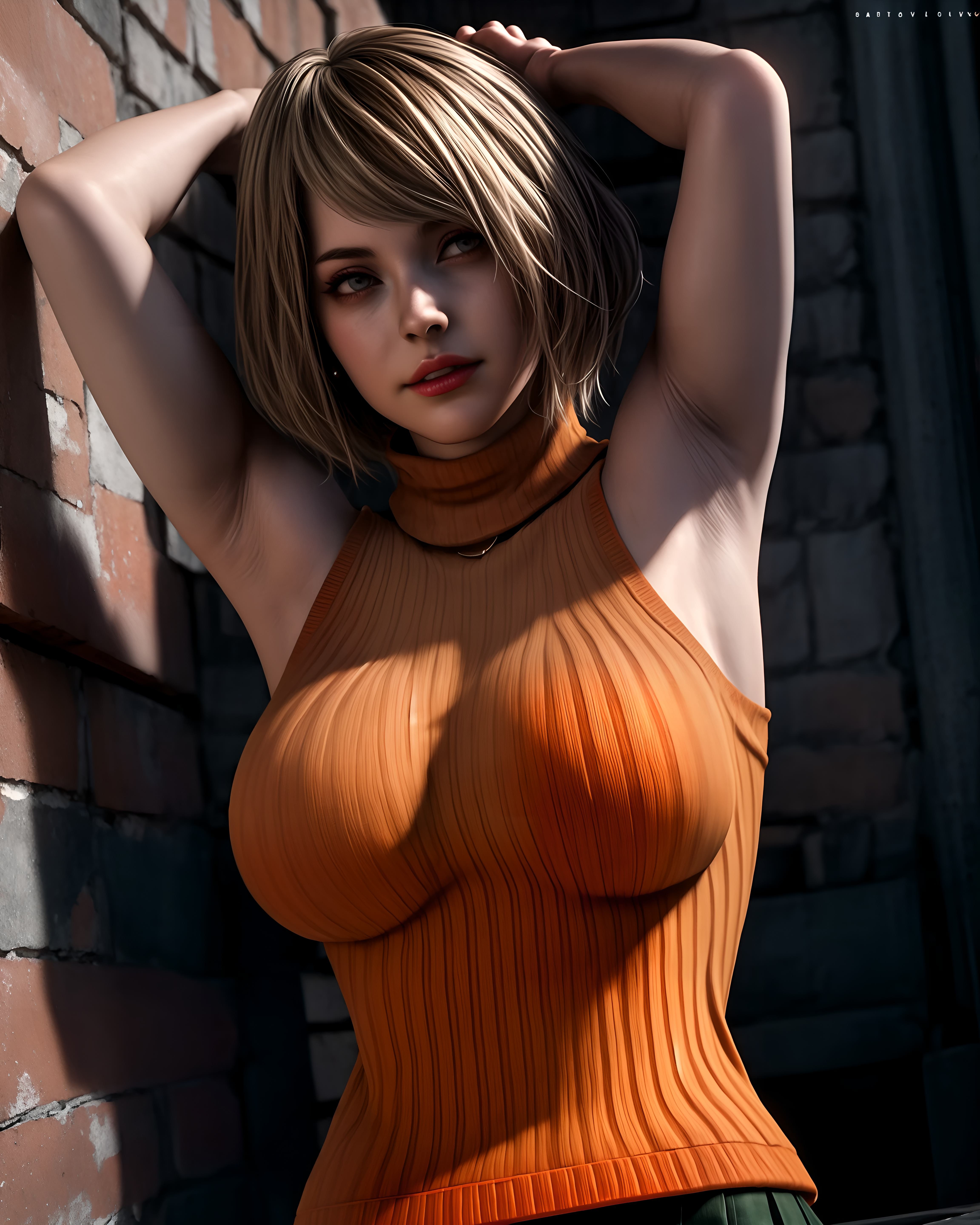 ashley ((re 4 remake)) 2 by waifu_licker with girl, Ashley Graham