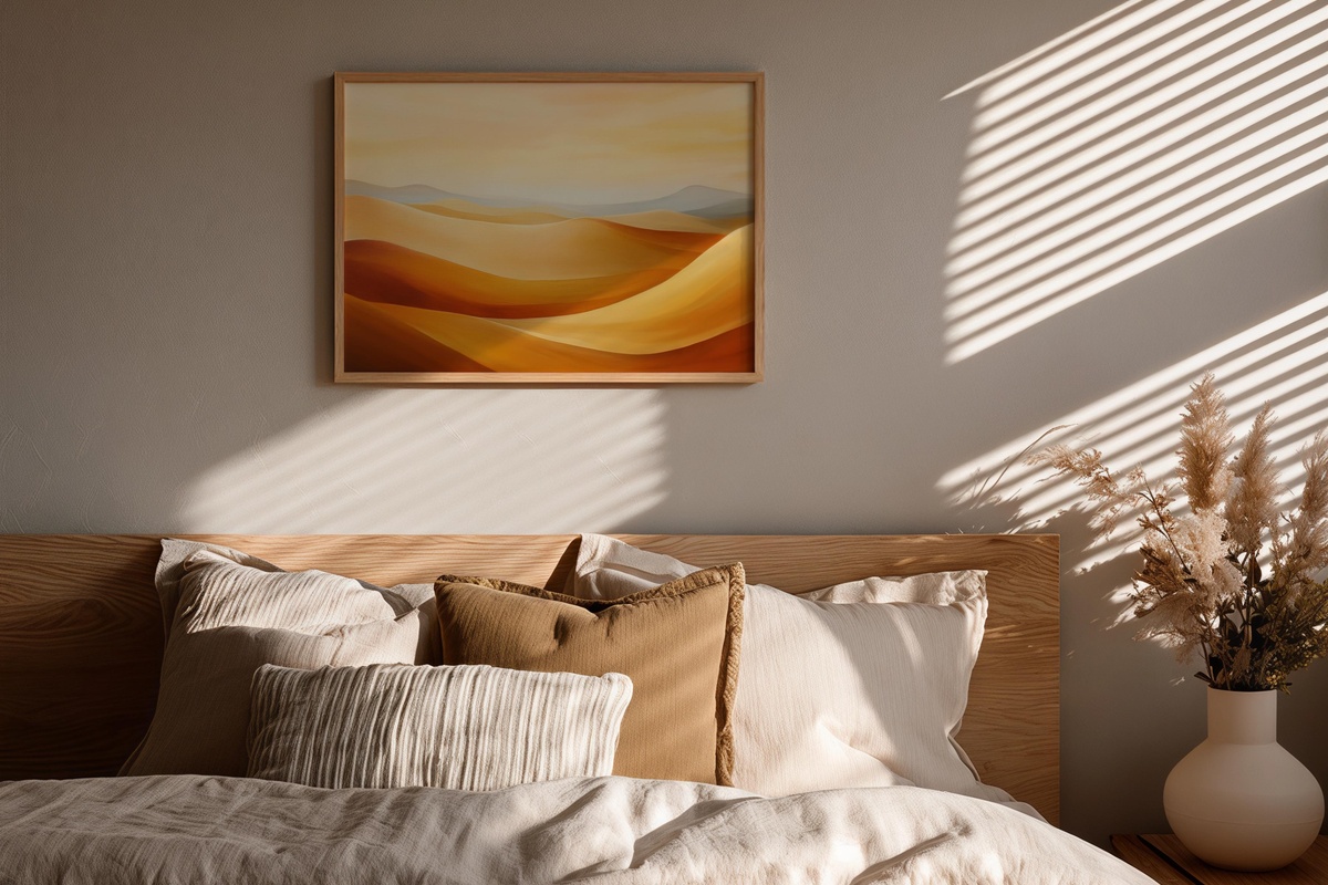 Desert Calm in Modern Brushstrokes Printable Wall Art alternate view
