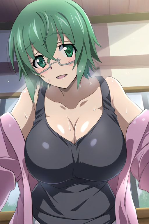 山田真耶のAIエロエロ落書きもの5 by 催●スマホの淫魔 with infinite stratos, cleavage, female teacher, swimsuit