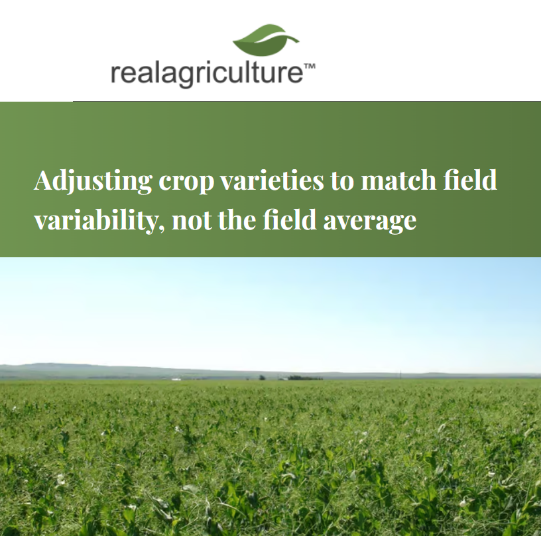 Adjusting Crop Varieties to Match Field Variability