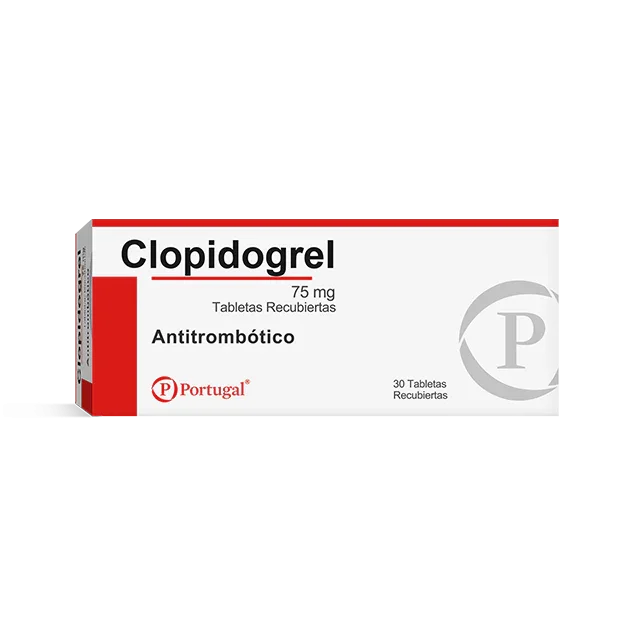 Clopidrogel 75 Mg  Tab  Cja X 30 Tab  (Portugal)