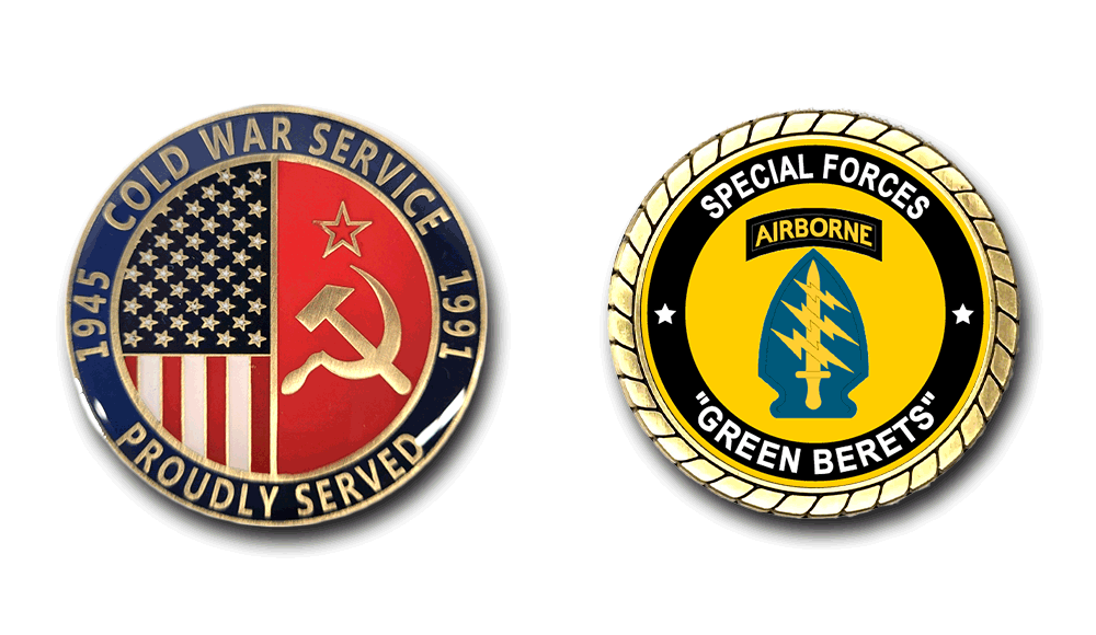 Special Forces “Green Berets” Cold War Service Challenge Coin