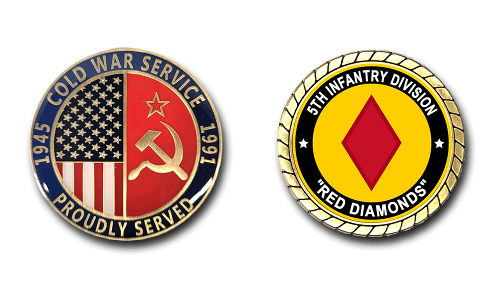 5th Infantry Division "Red Diamonds" Cold War Service Challenge Coin
