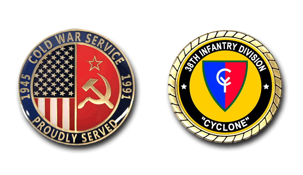 38th Infantry Division "Cyclone" Cold War Service Challenge Coin