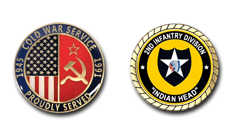 2nd Infantry Division “Indian Head” Cold War Service Challenge Coin