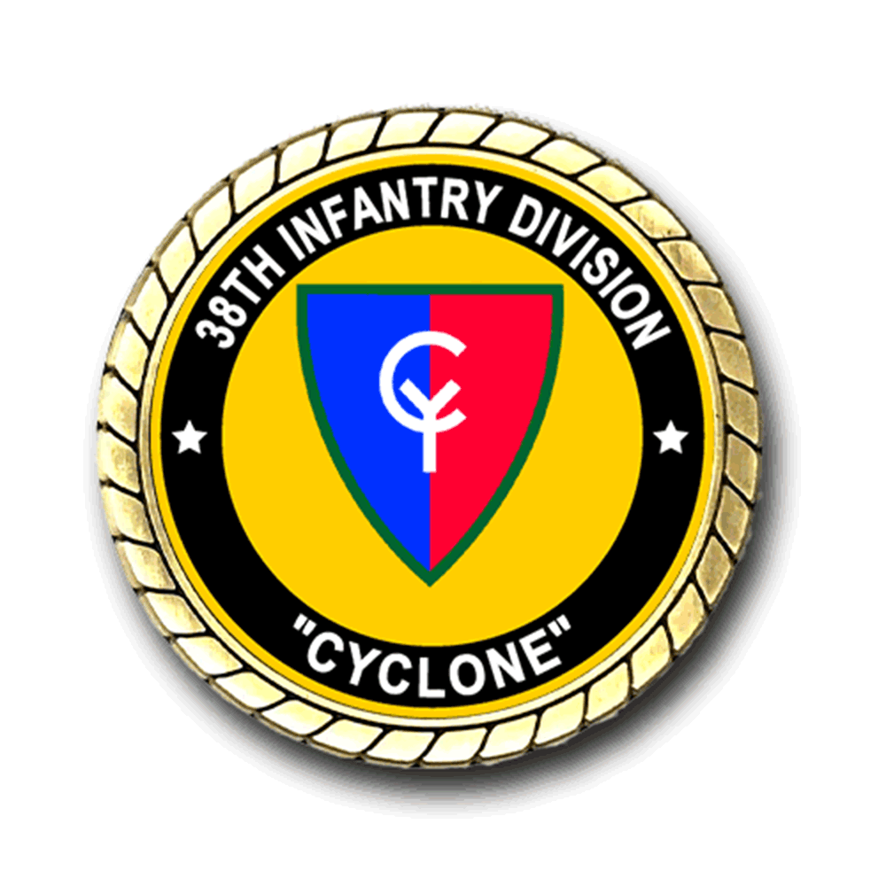 38th Infantry Division "Cyclone" Cold War Service Challenge Coin