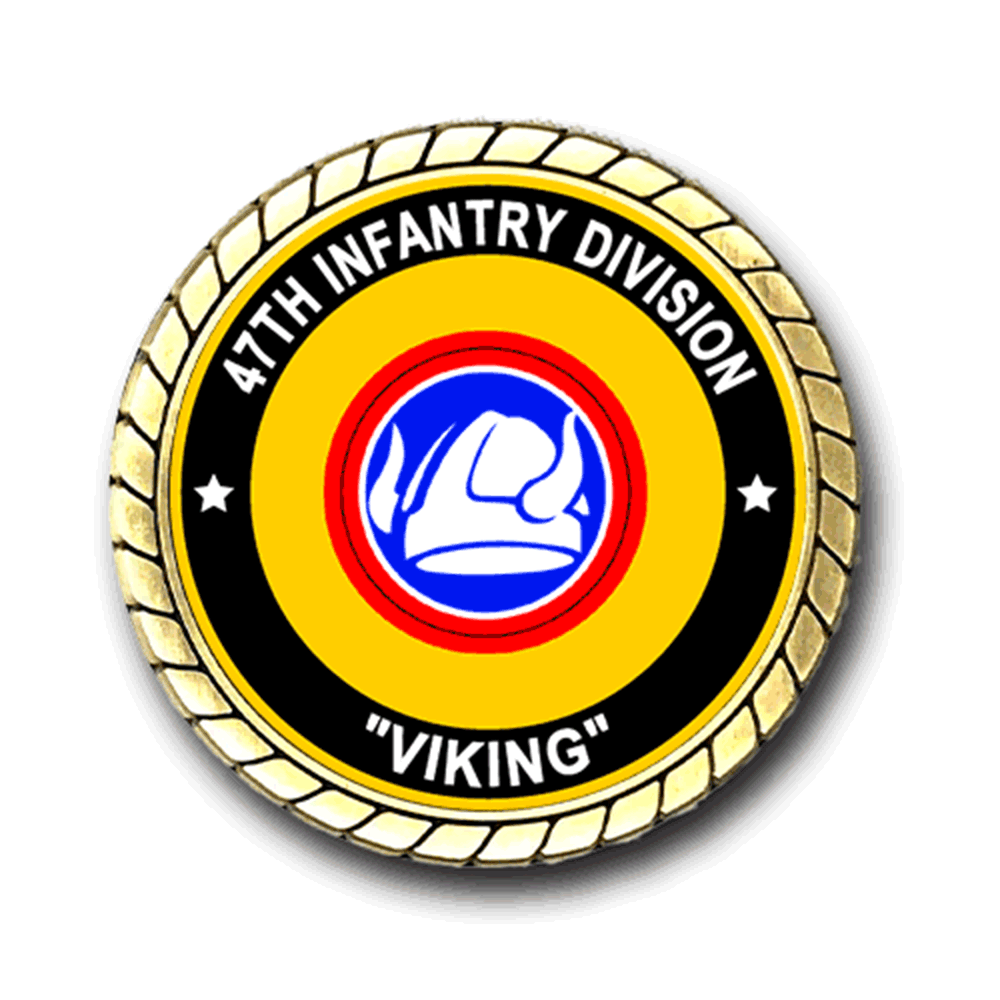47th Infantry Division "Viking" Cold War Service Challenge Coin