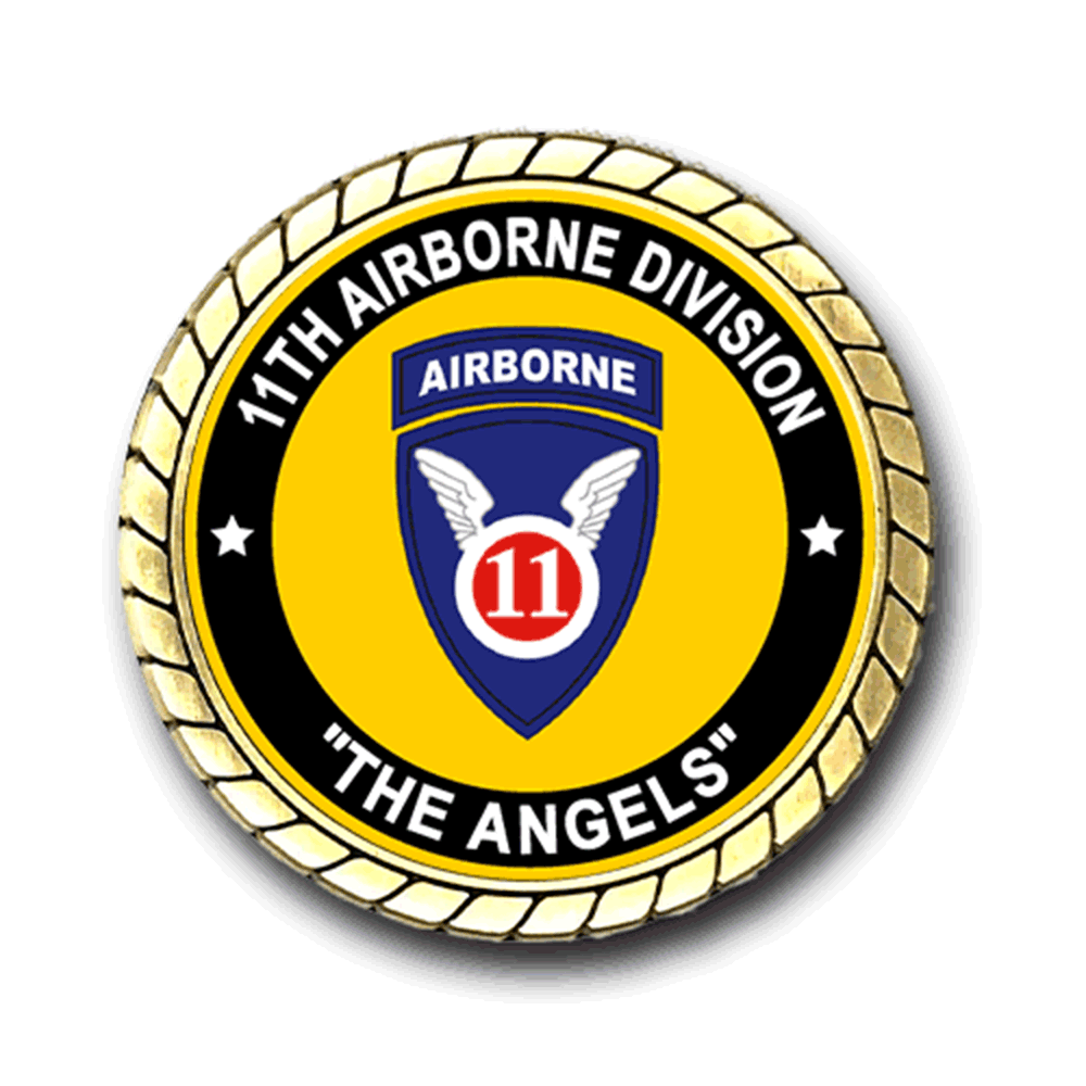 11th Airborne Division "The Angels" Cold War Service Challenge Coin