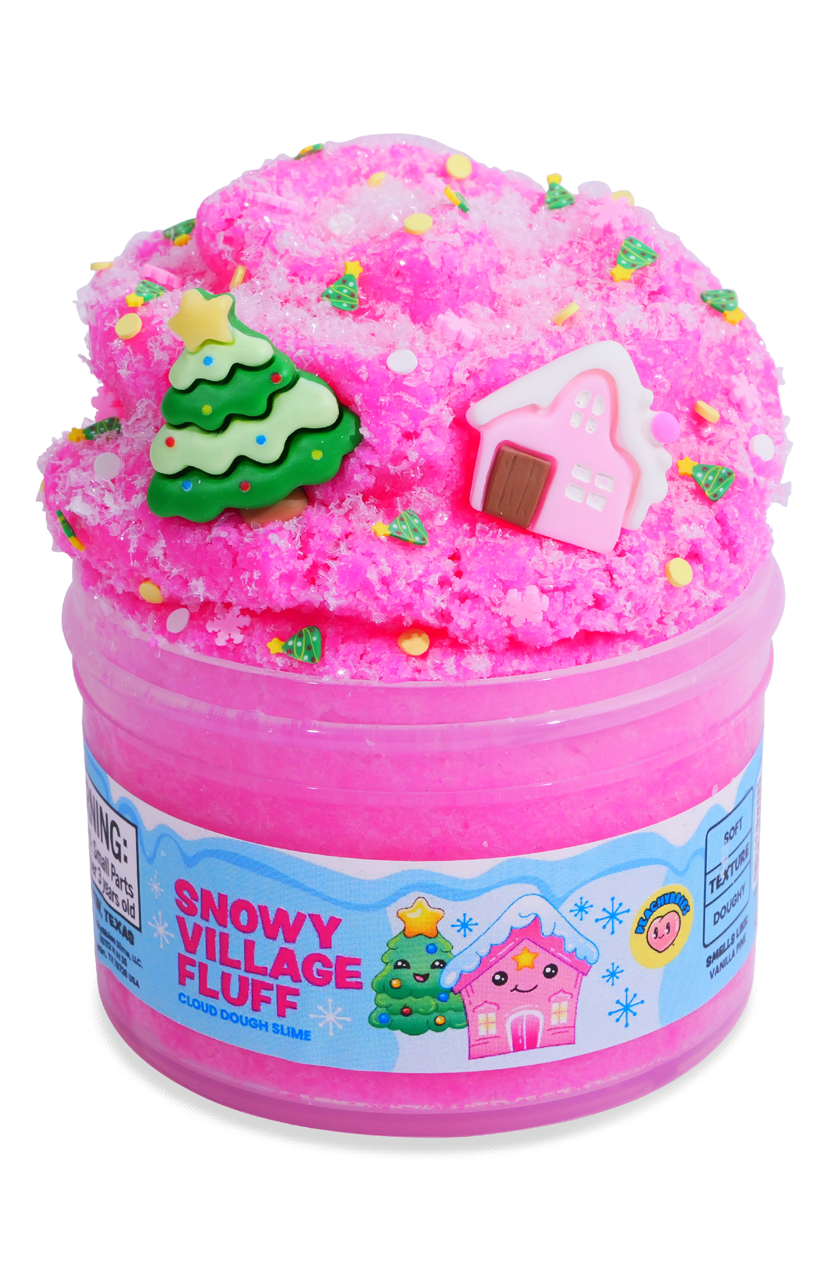 PeachyBbies Snowy Village Fluff Cloud Slime