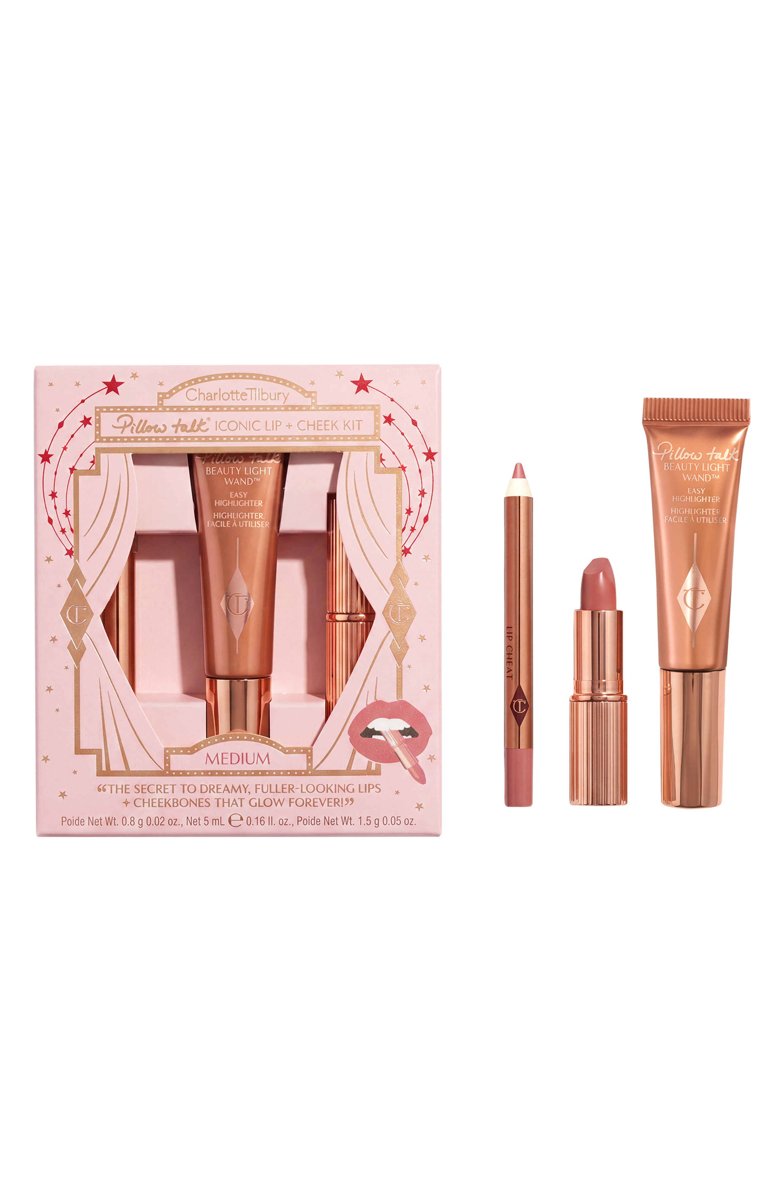Charlotte Tilbury Pillow Talk Iconic Lip + Cheek Kit